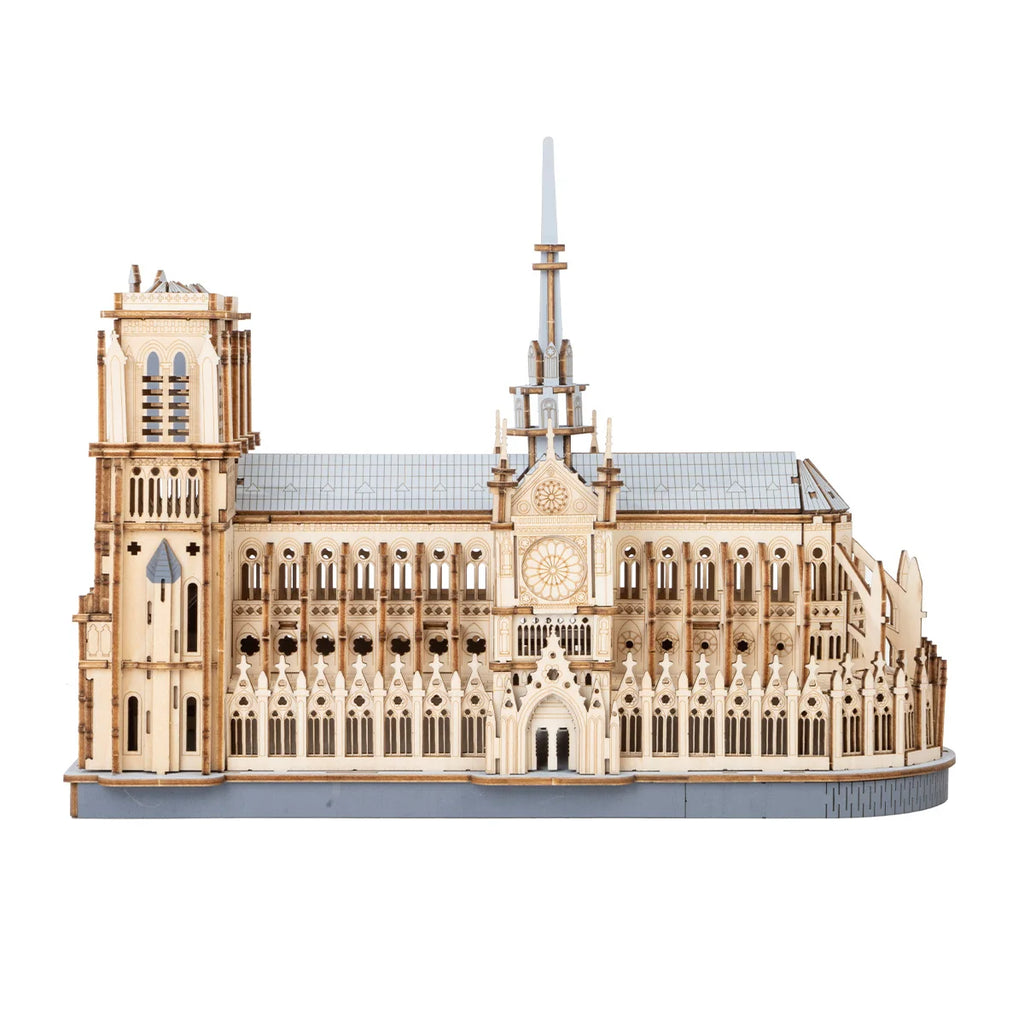 Robotime Paris Cathedral 3D Wooden Puzzle | Architectural Model Kit