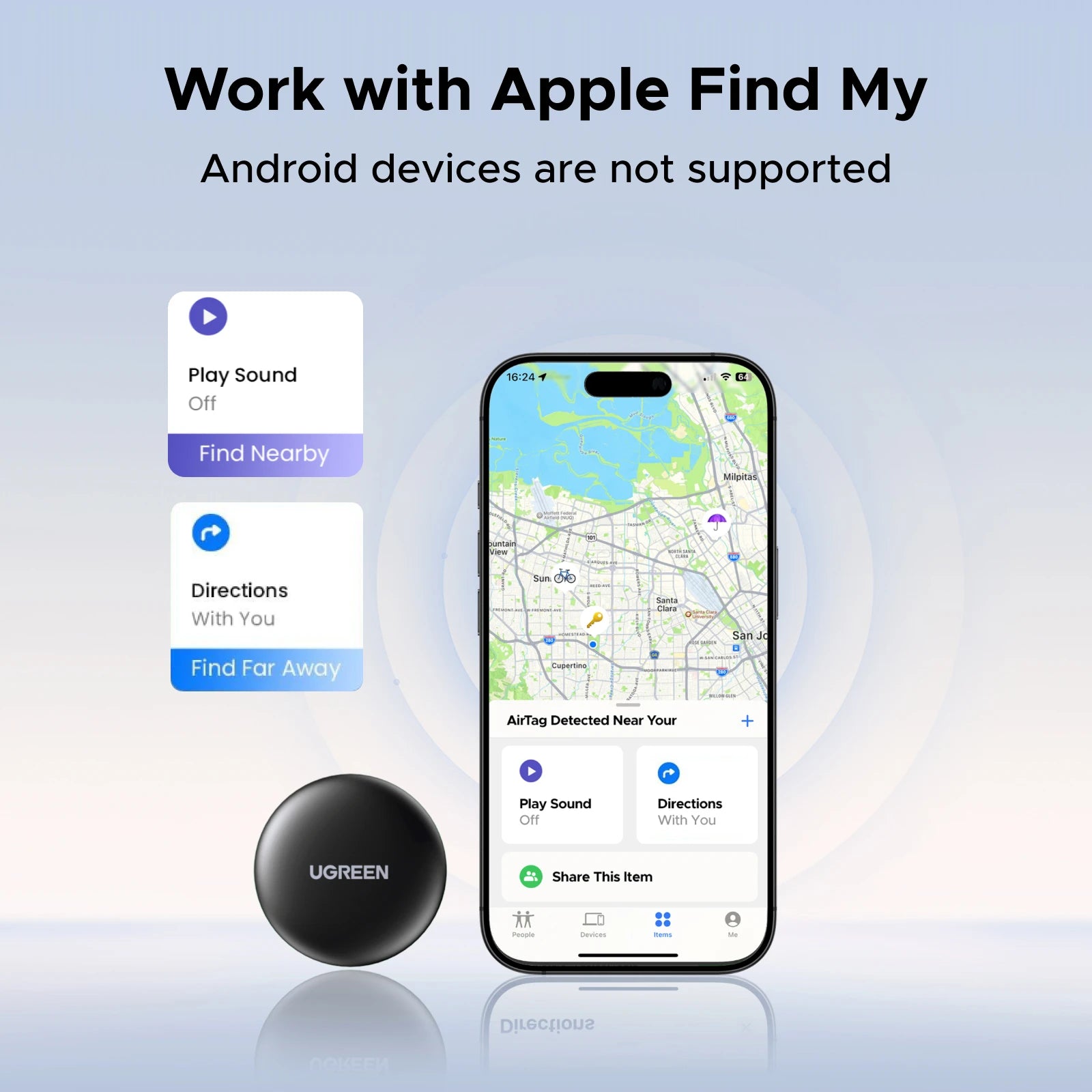 UGREEN SmartTrack Link - Bluetooth Tracker for Apple Find My