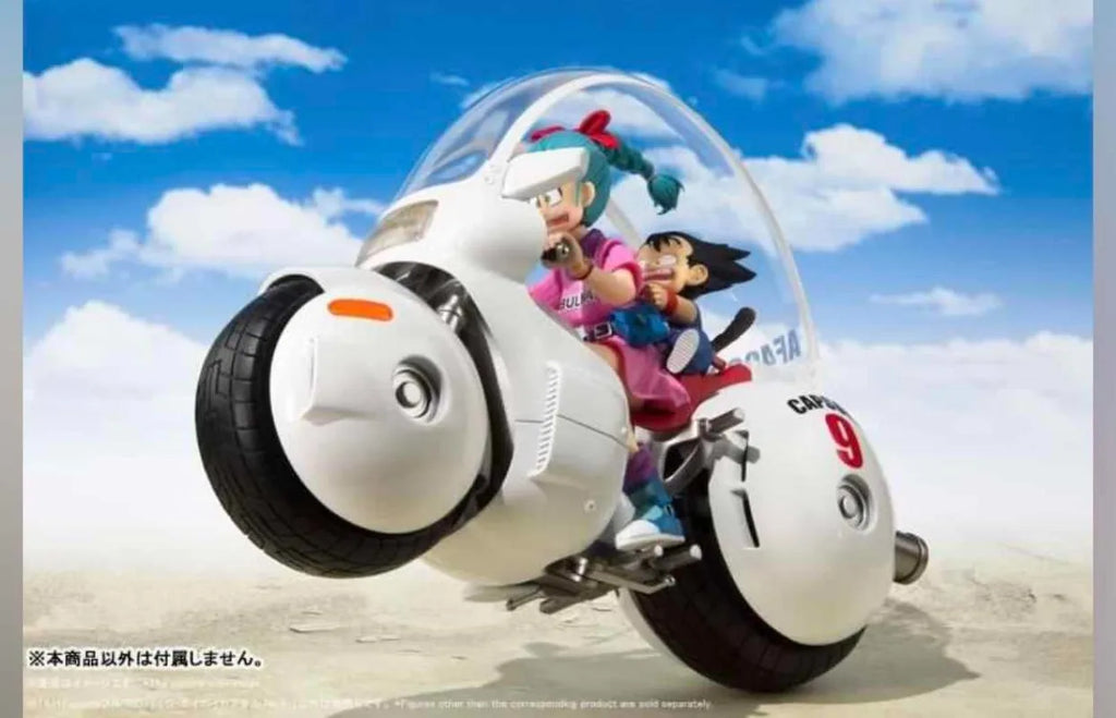 Bandai SHF Bulma Action Figure with Motorcycle - Dragon Ball Collectible