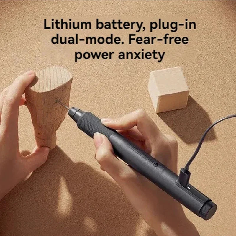 Mijia Electric Grinding Pen - 22000 RPM Mini Grinder for DIY Projects