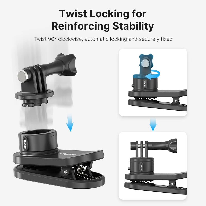 Ulanzi Go-Quick II Magnetic Quick Release Backpack Mount for Action Cameras