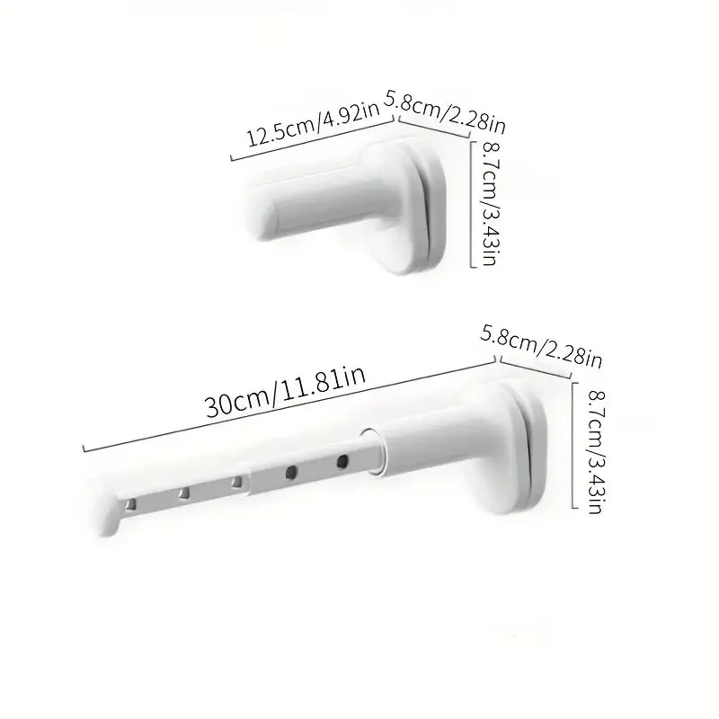 Thickened Portable Folding Hangers - Extendable Travel Clothes Rack