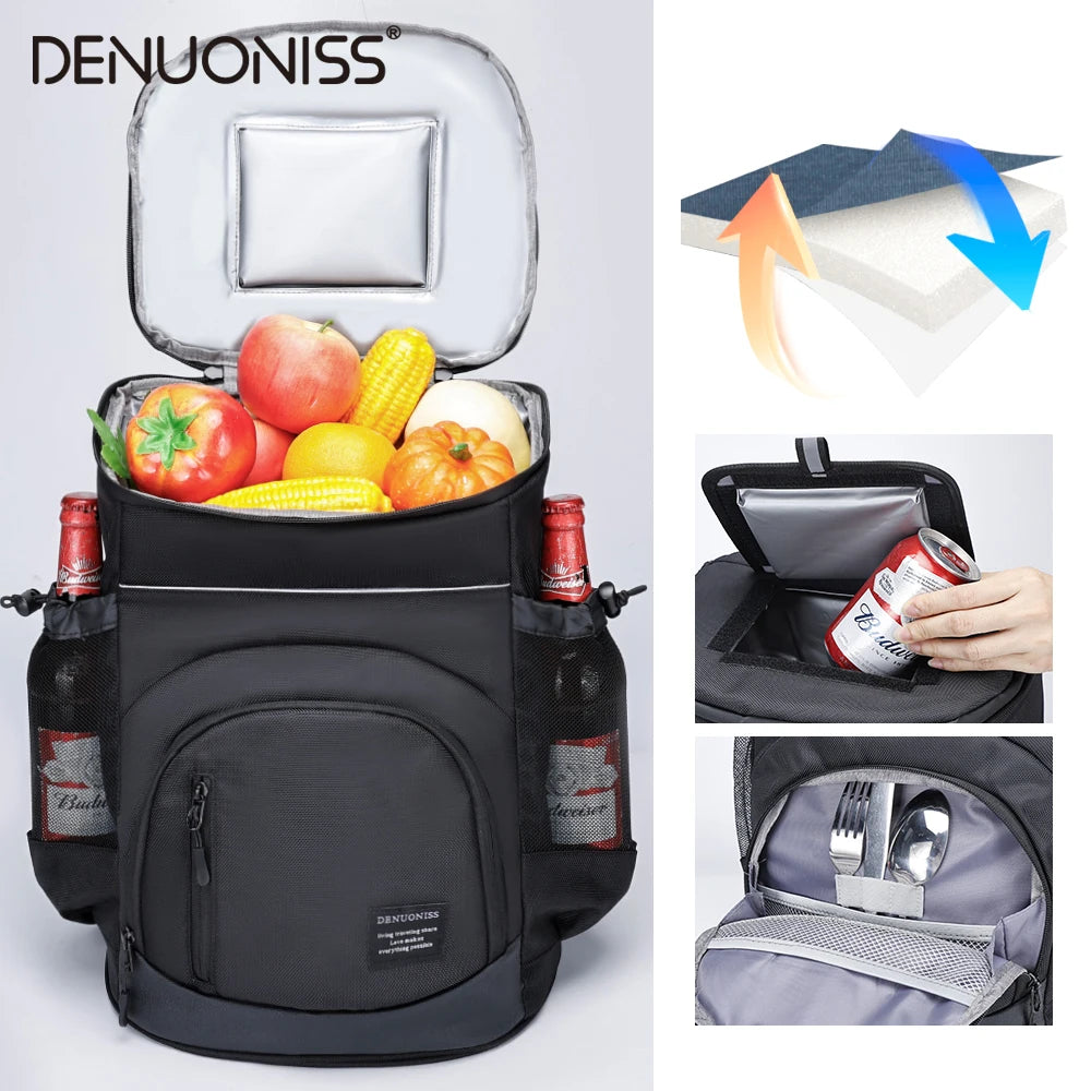 33L Insulated Thermal Backpack - Perfect for Beach and Outdoor Fun