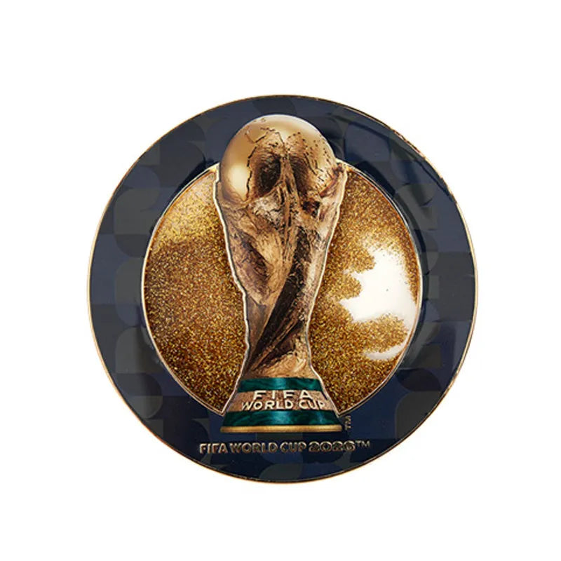 FIFA 2026 World Cup Metal Quicksand Coaster & Magnet - Unique Gift