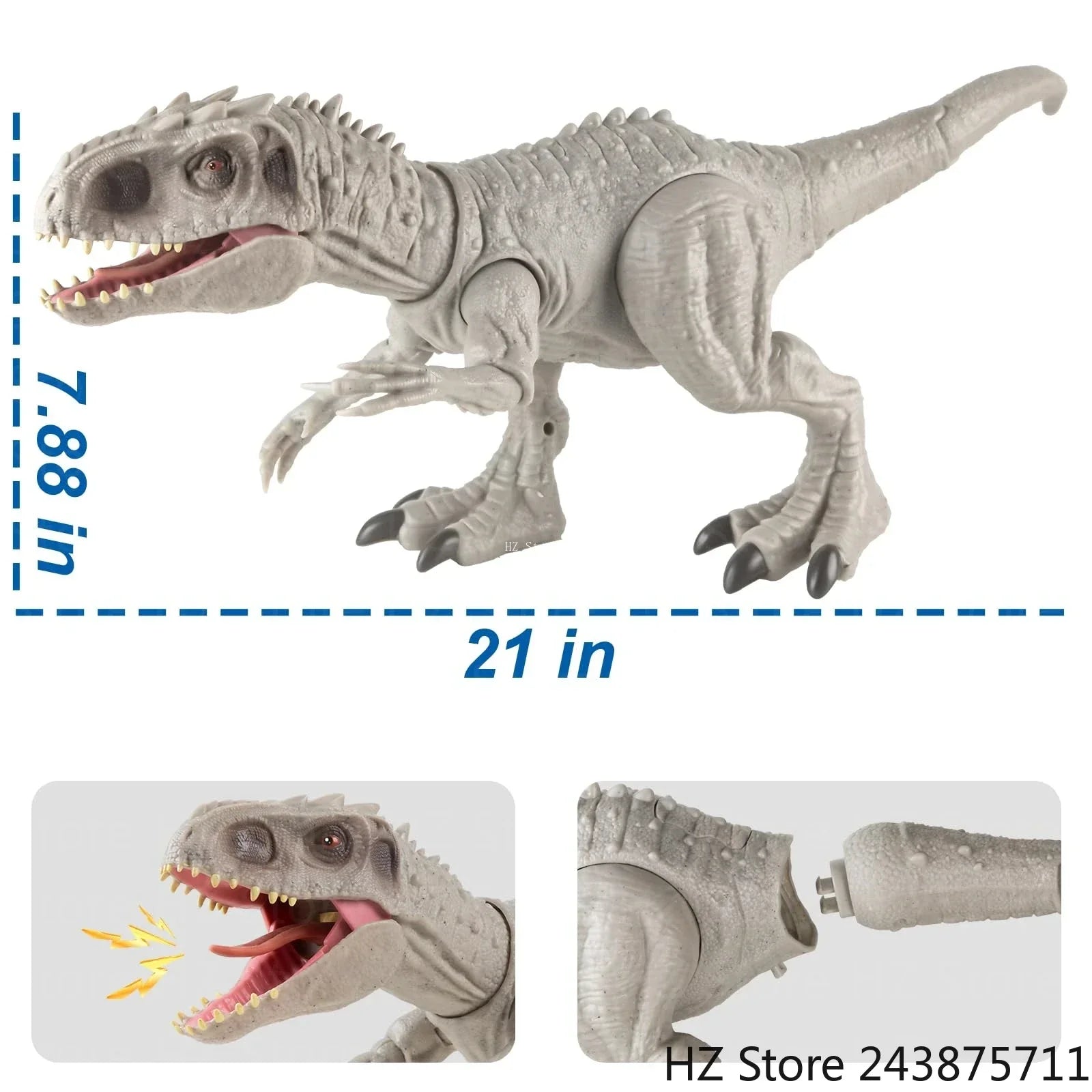 Indominus Rex Dinosaur Toy - Roaring Action Figure for Kids