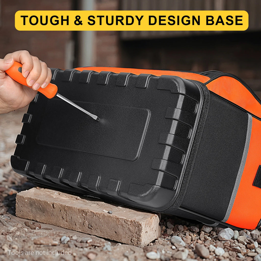 Heavy Duty Tool Bag Organizer with 18 Pockets & Adjustable Strap