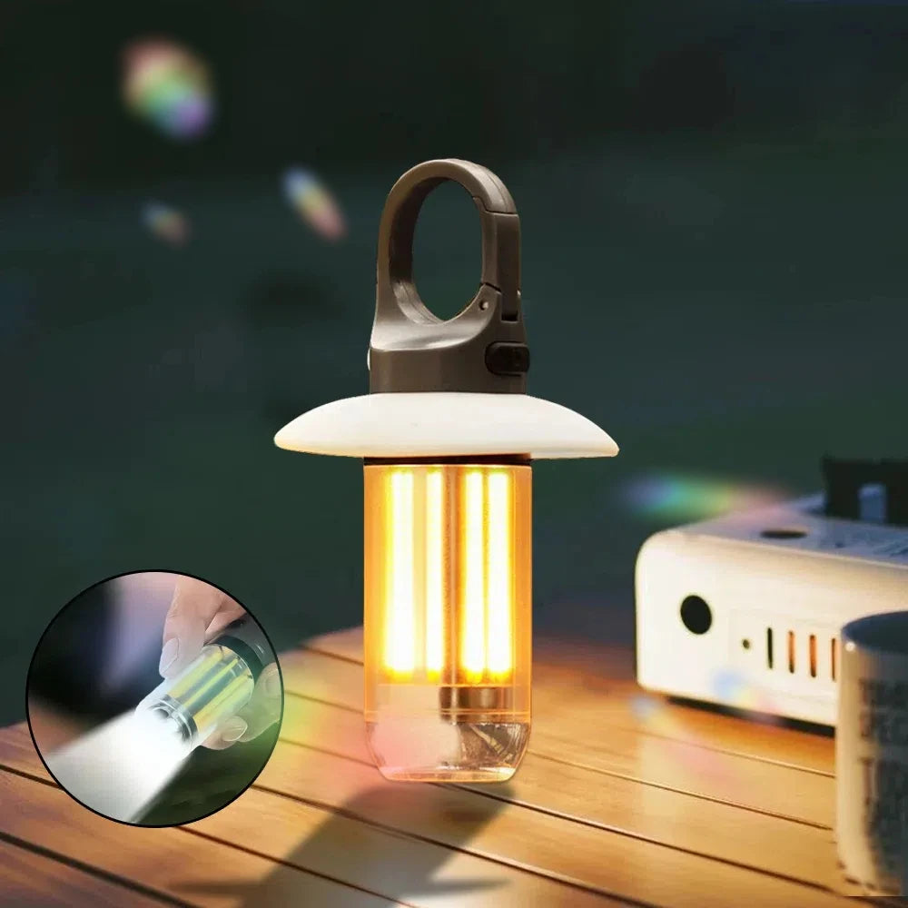 Super Bright LED Rechargeable Camping Lantern - 5 Modes Portable & Waterproof