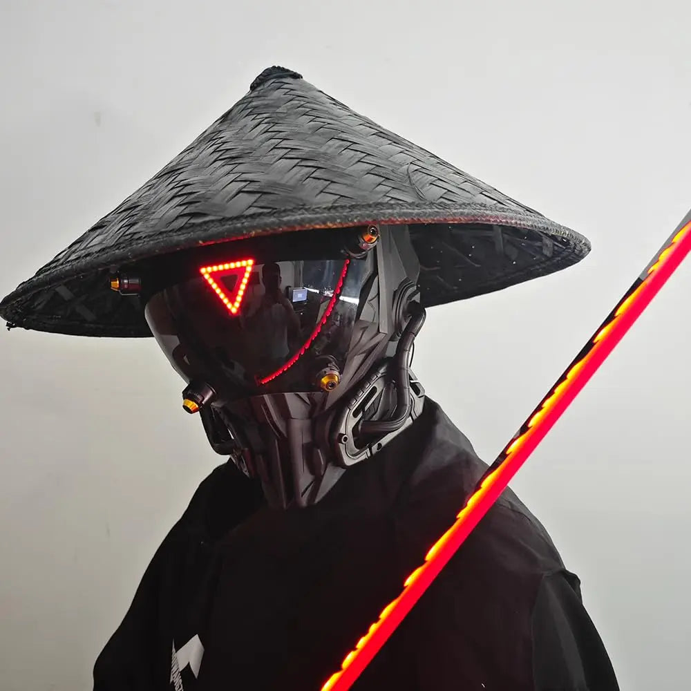 JAUPTO Red Triangle Glow Mask - Stand Out at Parties & Festivals
