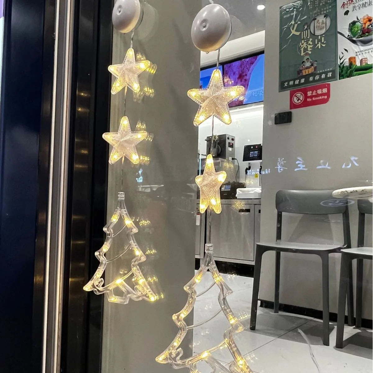 Battery-Powered LED Window Lights – Easy Holiday Decor