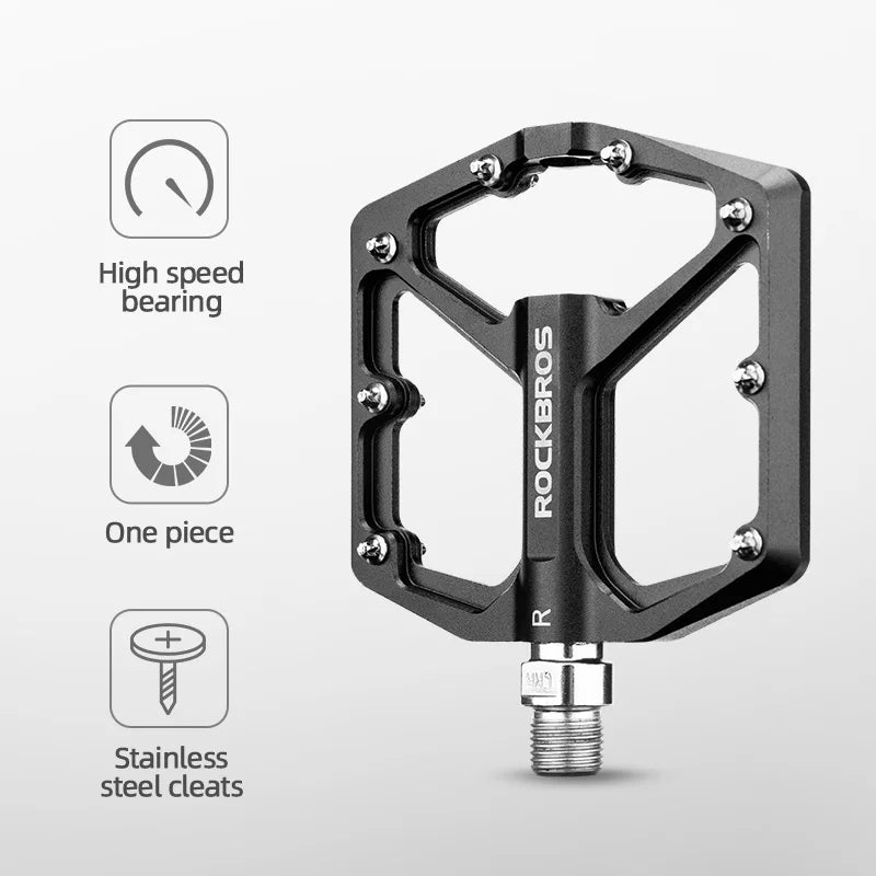 ROCKBROS Ultralight Anti-Slip Aluminum Bicycle Pedals for Better Cycling