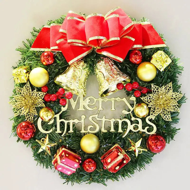 Handmade Christmas Wreath - Lifelike Festive Door & Window Decor