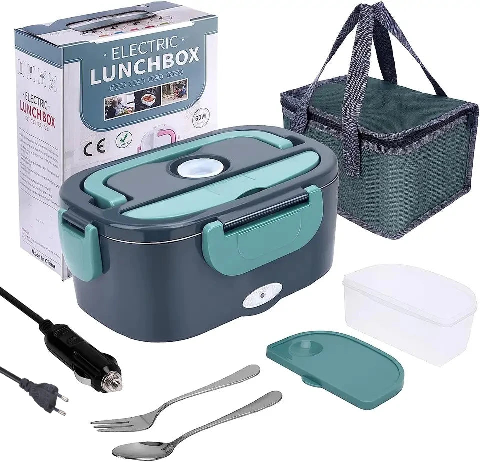 HOMEFISH 1.5L Portable Electric Lunch Box - Leak-Proof Food Warmer