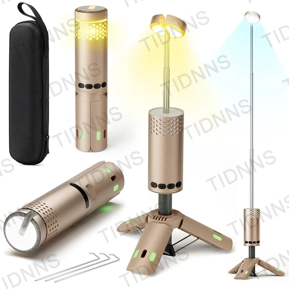 10000mAh Rechargeable LED Camping Lantern with Magnetic Flashlight