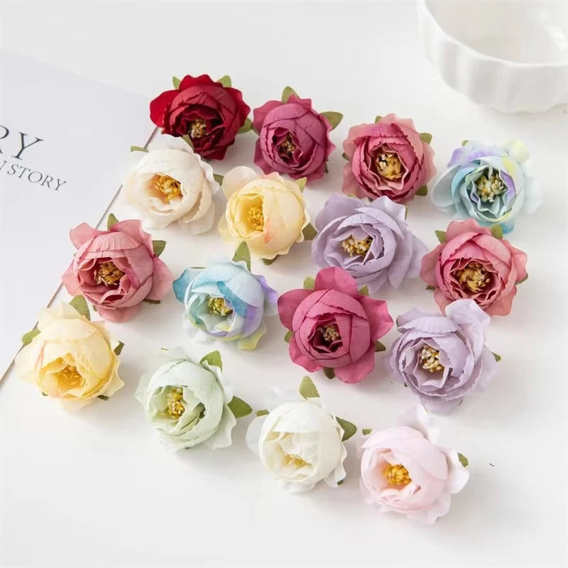 40/80pcs Silk Artificial Roses - Perfect for Weddings & Decor