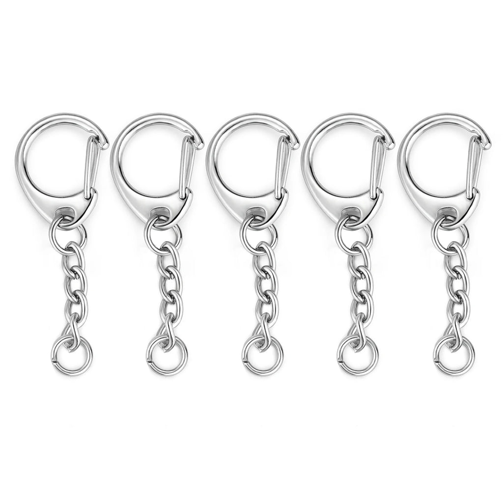 Lobster Clasp Key Rings - Zinc Alloy Connectors for DIY Jewelry