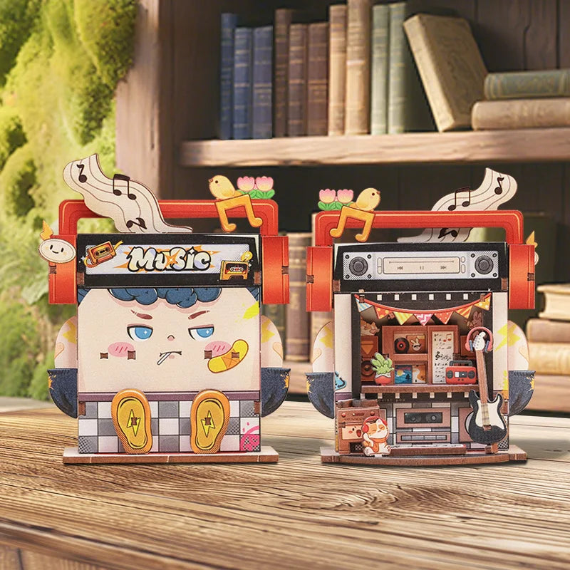 CUTEBEE Mini Store DIY Wooden Dollhouse Kit - Creative Crafting Fun