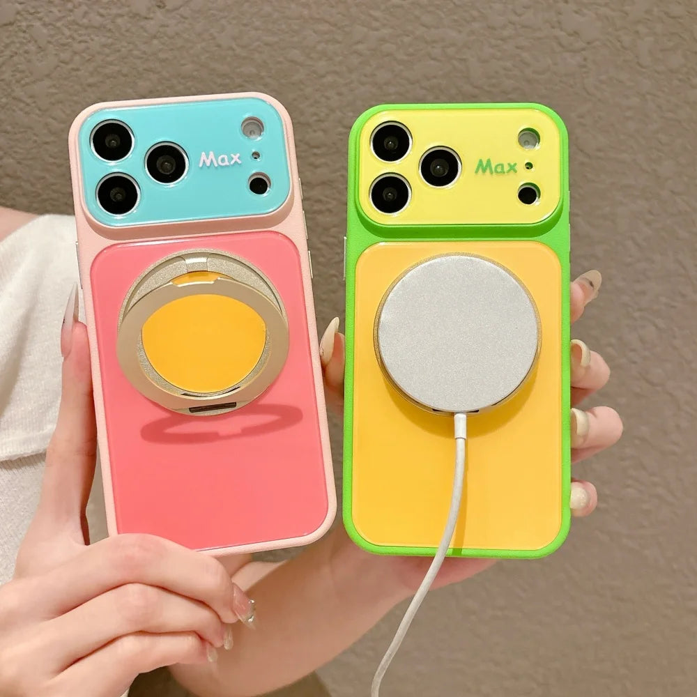 Magnetic Shockproof Camera Protection Case for iPhone 14/15 Pro Max