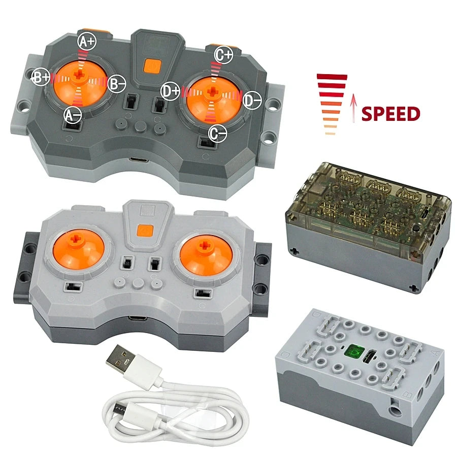 Programmable 6 Channel Remote Control Power Module for Building Blocks