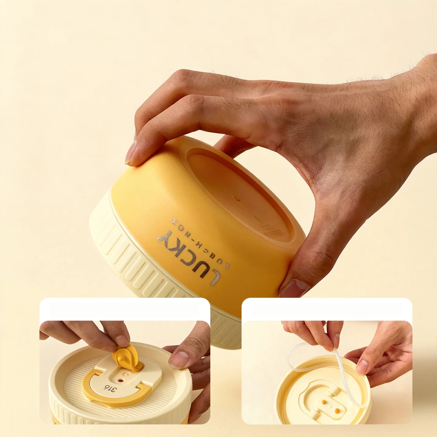 Insulated Bento Lunch Box - Double Layer Leak-Proof Container