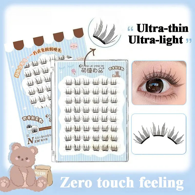 Manga Eyelashes: Ultra-Thin DIY Segmented Lashes Without Glue