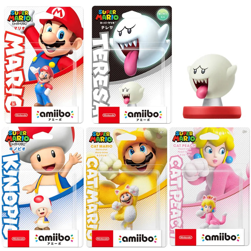 Nintendo Amiibo Figure - Super Mario Series (Peach, Yoshi, Luigi)