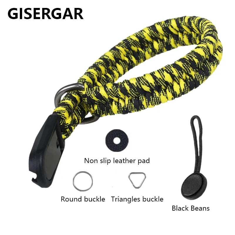 Adjustable Hand-Braided Camera Wrist Strap for Nikon, Canon, Sony