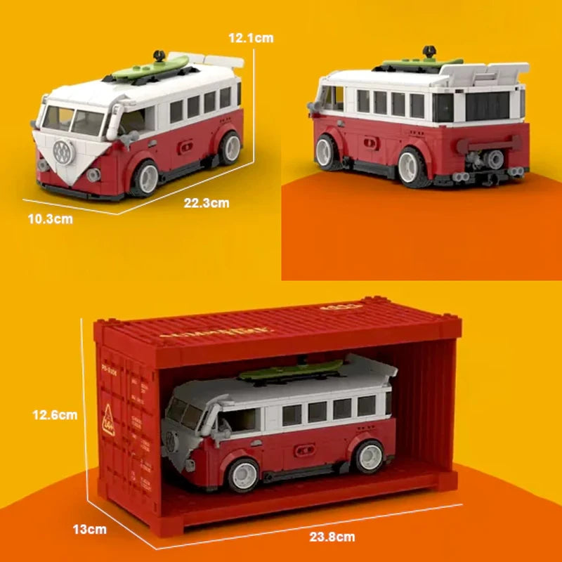 Campervan Building Blocks - Creative Desktop Decoration Set for Kids