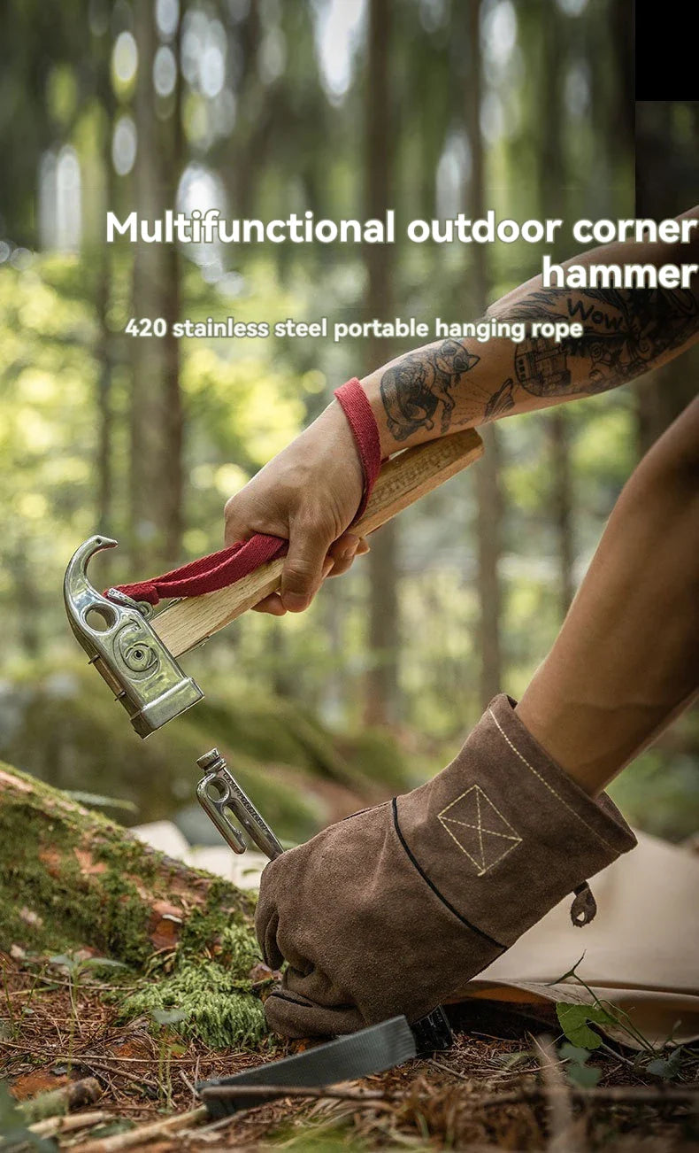 CAMPINGMOON C6 Viper Camping Hammer - Stainless Steel & Portable