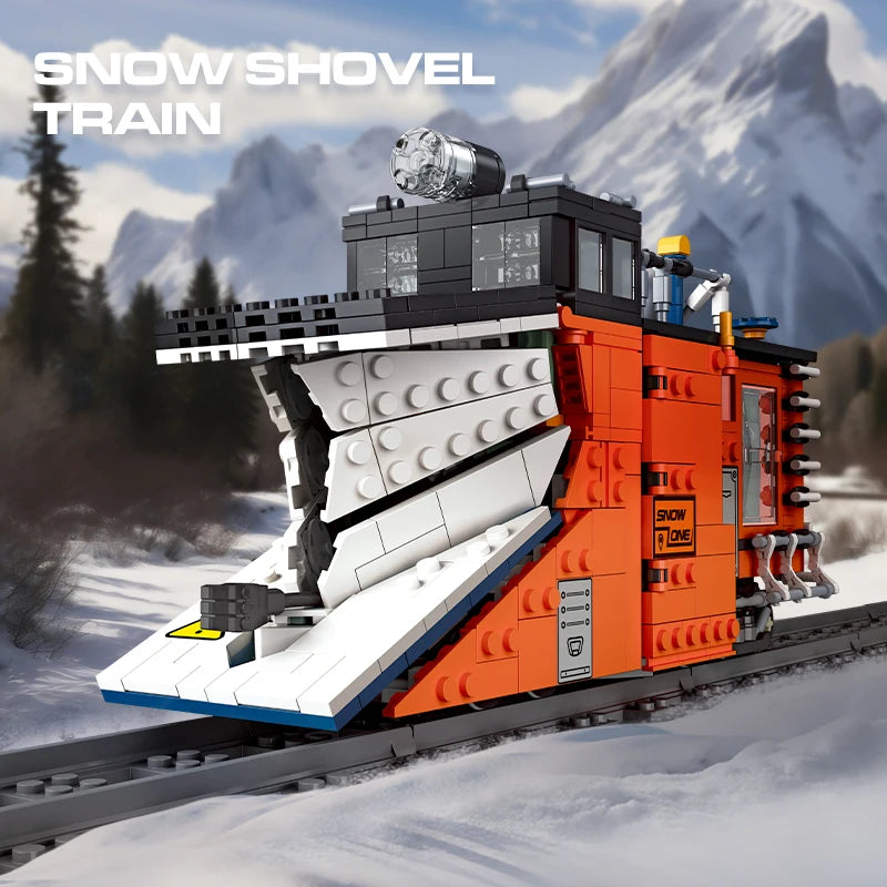 LED Snow Train Building Blocks Toy – Engaging & Creative Play for Kids