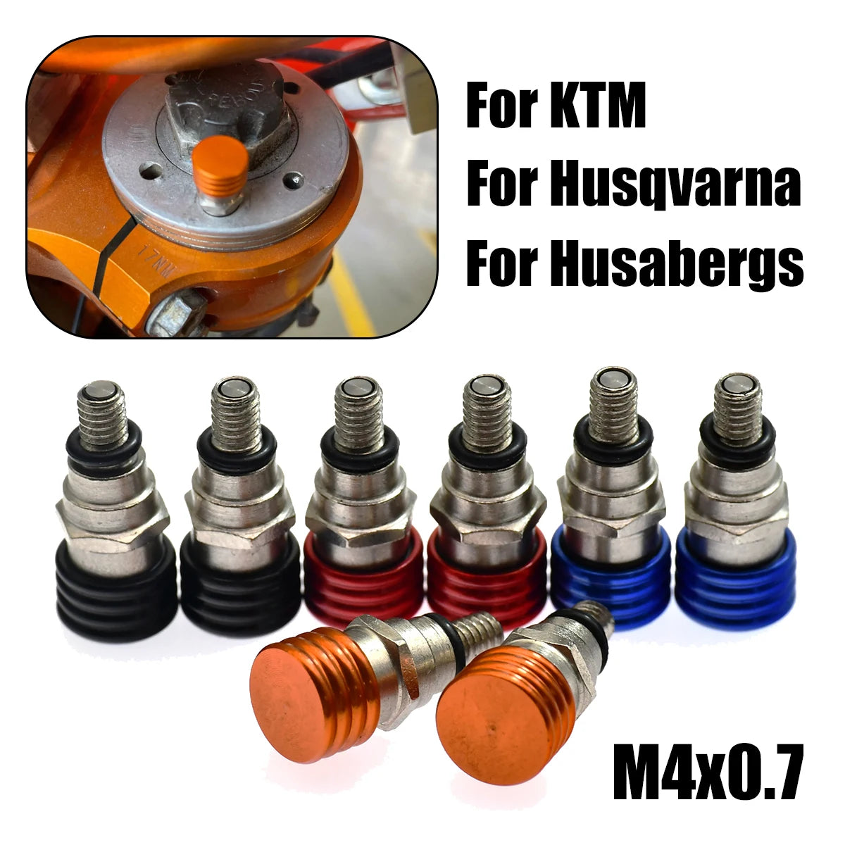 CNC Motorcycle Fork Air Bleeder Valves for KTM & Husqvarna