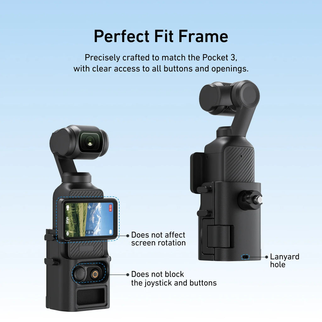 TELESIN Quick-Release Backpack Mount for DJI Pocket 3 - Ultimate Vlogging Tool