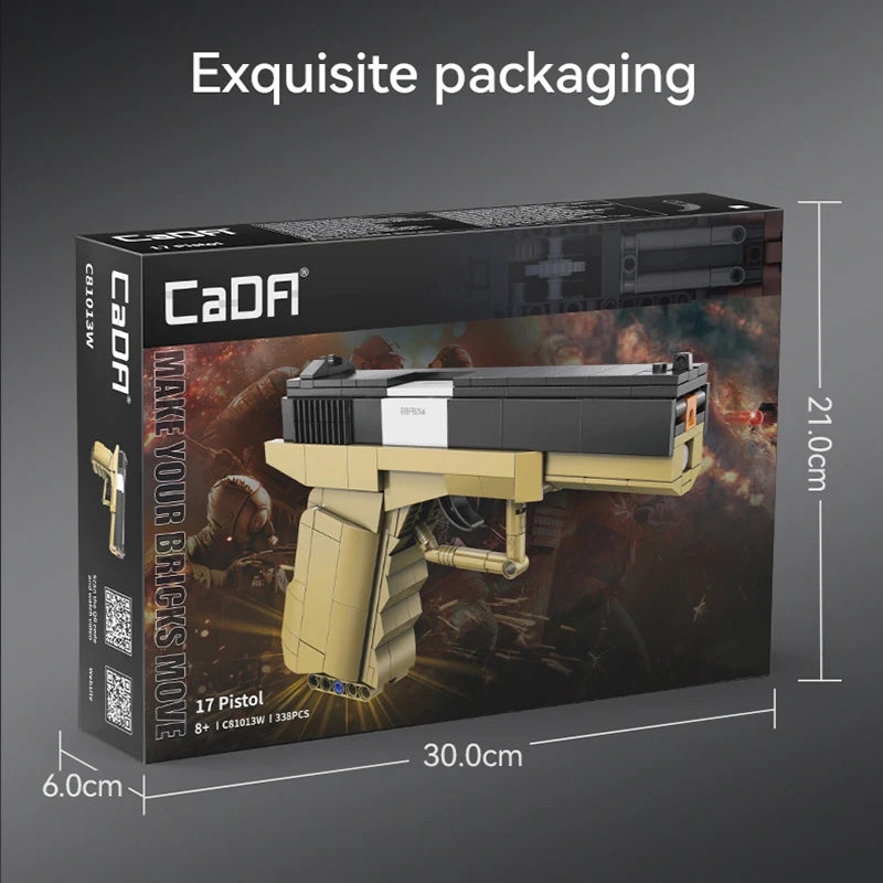 CADA Military Building Blocks - Creative Spear Toy for Kids