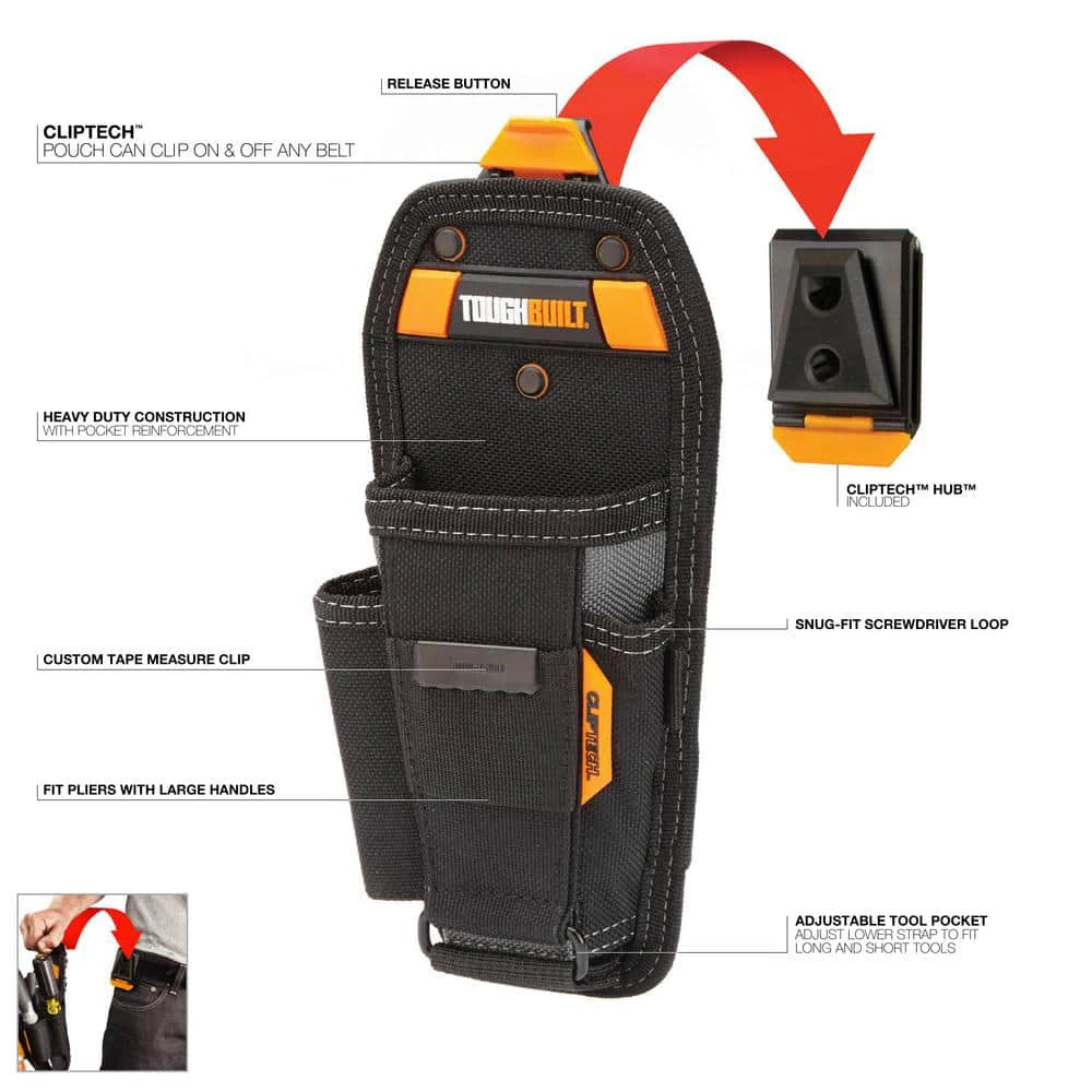 ToughBuilt Pliers Pouch - Durable Tool Holder for Efficient Carrying