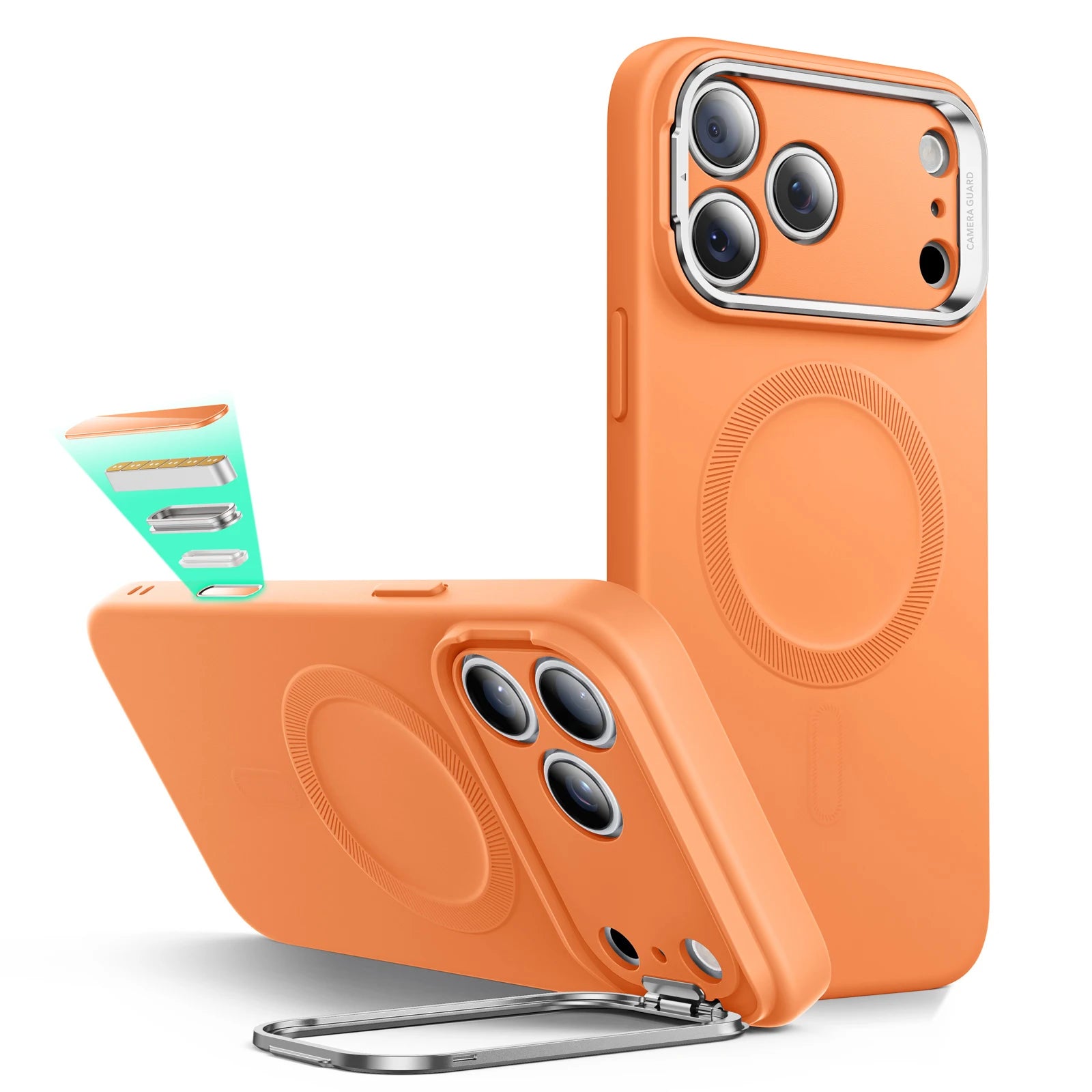 ESR Silicone Case with Adjustable Stand for iPhone 17 Pro Max
