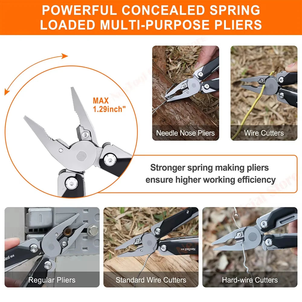 NexTool 11-in-1 Multitool Wrench & Folding Knife for Woodworking