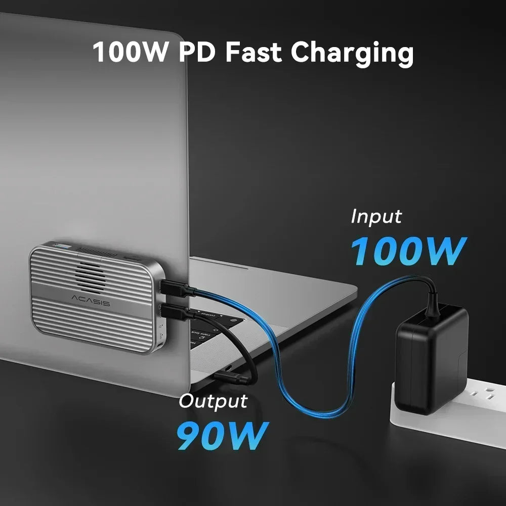 Acasis 10Gbps M.2 NVMe SSD Enclosure & USB-C Dock, Ultra-Fast & Compatible