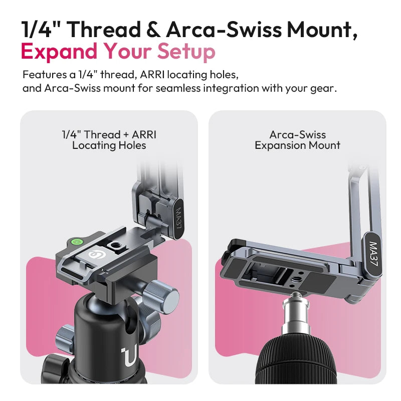Ulanzi MA37 Mini Tripod for DJI Action 5/Osmo Nano - Compact & Magnetic