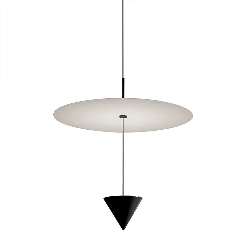 Modern Adjustable Black LED Pendant Light for Living and Dining Spaces