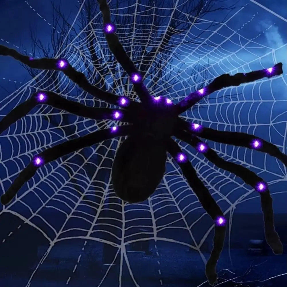 8 Modes Waterproof LED Spider Web Lights for Halloween Decor