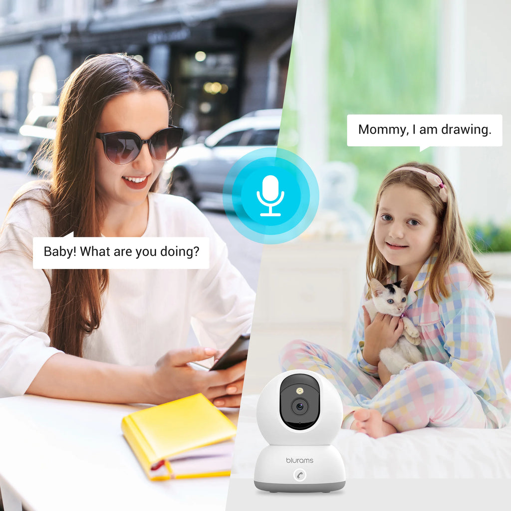 Blurams 2K Home Security Camera - 360° Pet Monitoring & Talk
