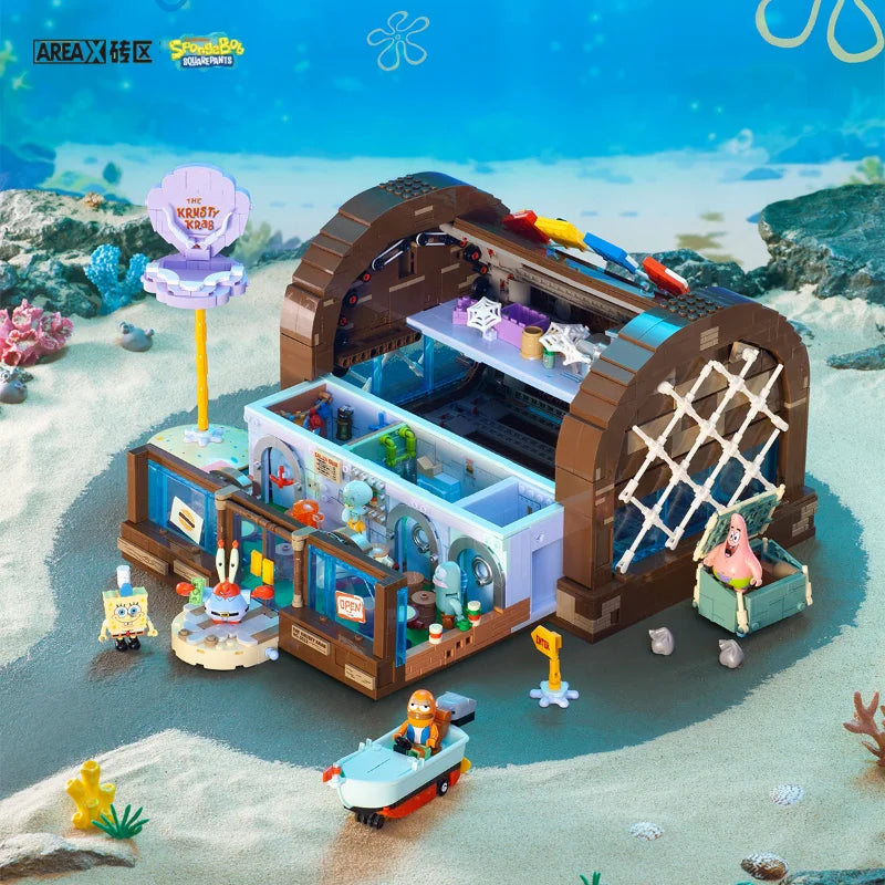 Creative Building Block Set - Fun Starfish Restaurant Model