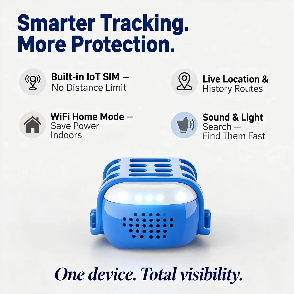 GPS Pet Tracker - Real-Time Location & Unlimited Distance Tracking