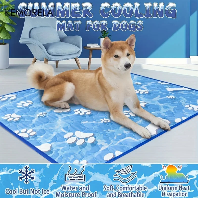 KEMORELA Large Self-Cooling Dog & Cat Pad - Washable, Durable Comfort