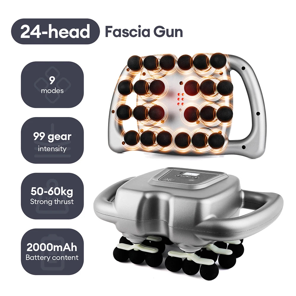 Advanced Vibration Therapy Massager with 42 Heads for Full-Body Relief