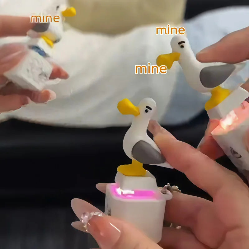Rechargeable Interactive Sound Keychain - Playful Seagull Call