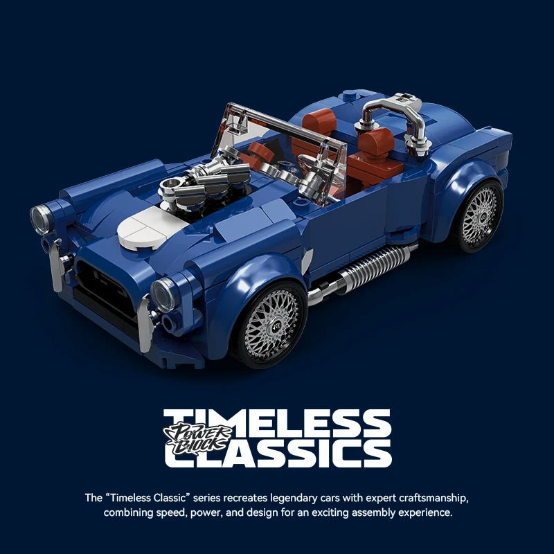 Creative City Retro Technical Speed Super Car Building Blocks Set