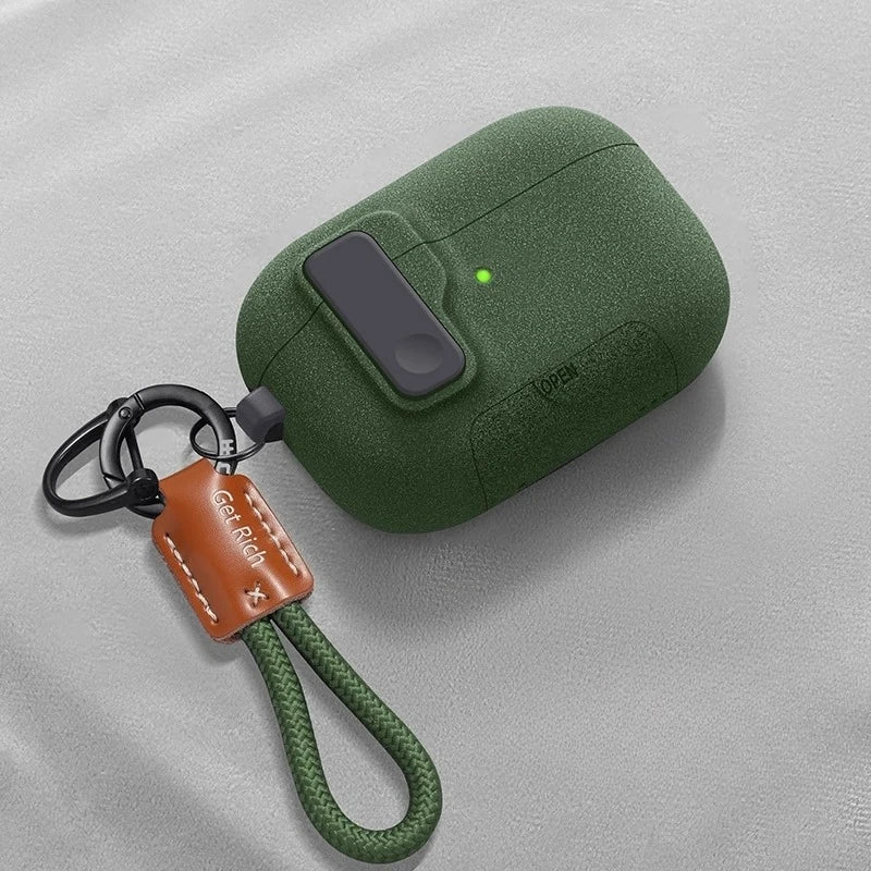 Silicone AirPods Pro 3 Case with Secure Lock & Phone Stand