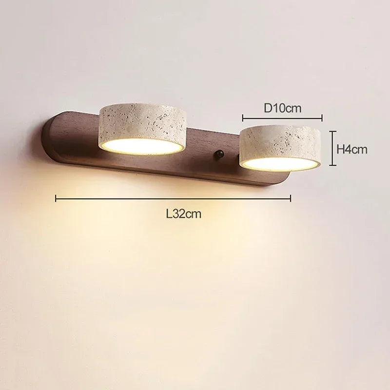 Wabi Sabi Round LED Wall Light for Home Decoration & Mirrors