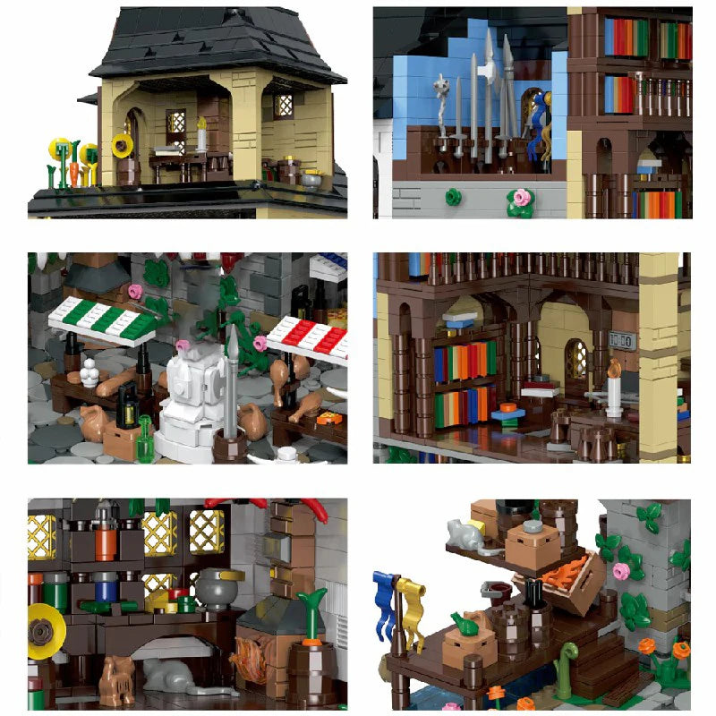 3867PCS Medieval Town Building Blocks Set - Ultimate Creative Challenge
