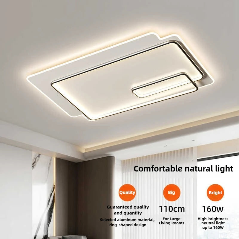 Smart Dimmable LED Ceiling Lamp - Modern Acrylic Fixture for Home